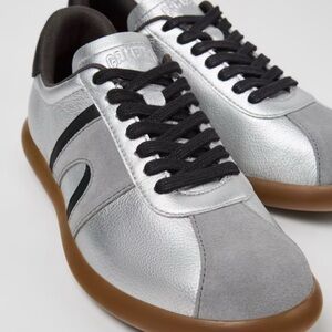 Camper Silver and Black Women's Sneakers